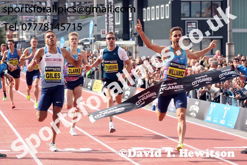 Men's mile, 2017 Great North CityGames, Gateshead/Newcaste. Photo: David T. Hewitson/Sports for All Pics